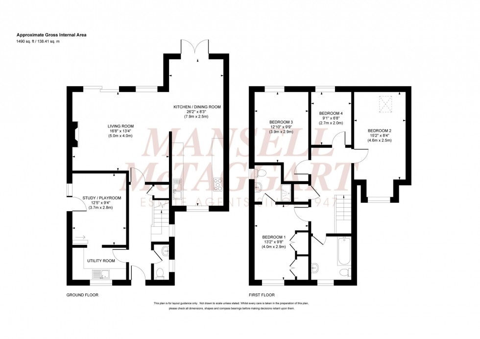 Floorplan for The Sycamores, Sayers Common, BN6