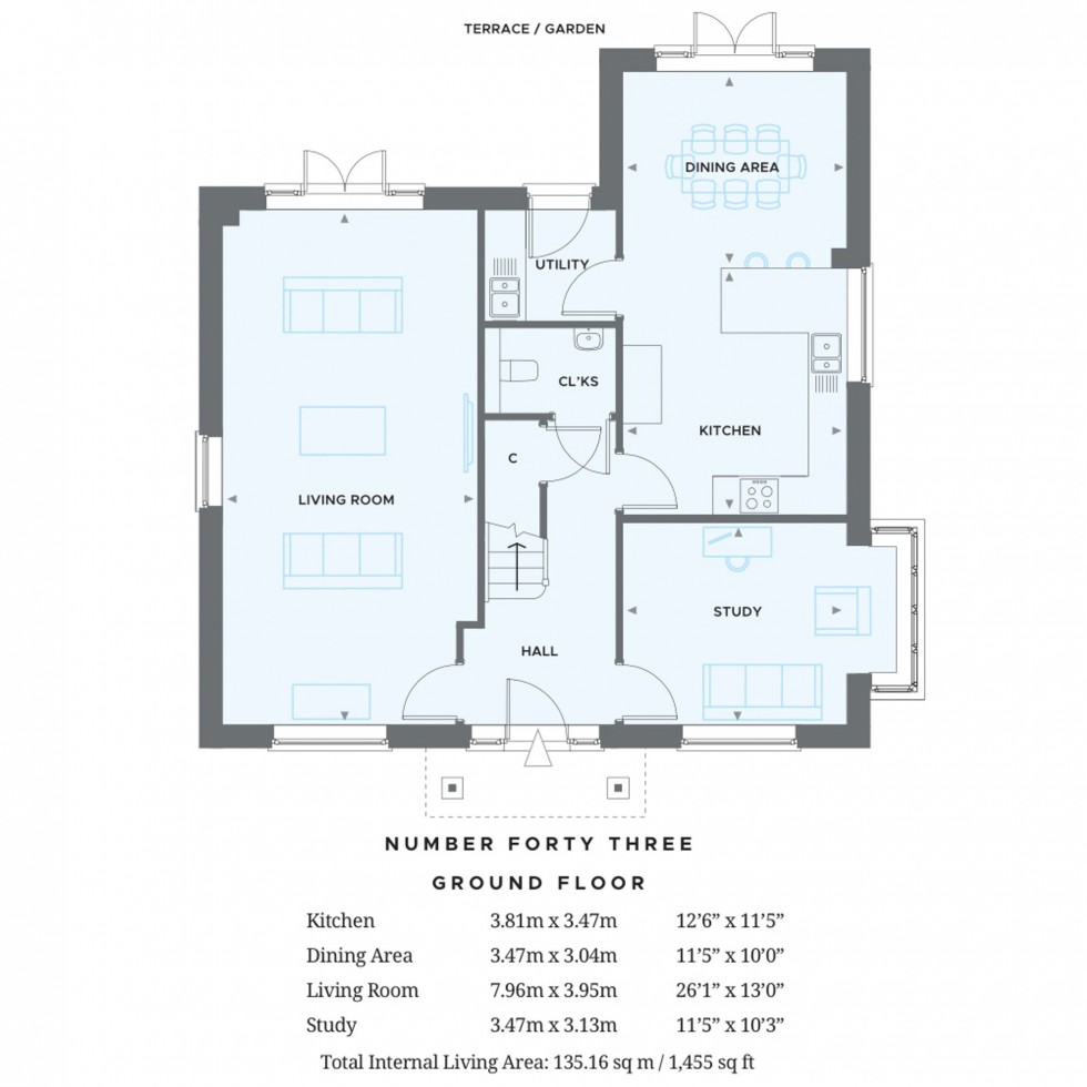 Floorplan for Kiln Wood Lane, Wivelsfield Green, RH17
