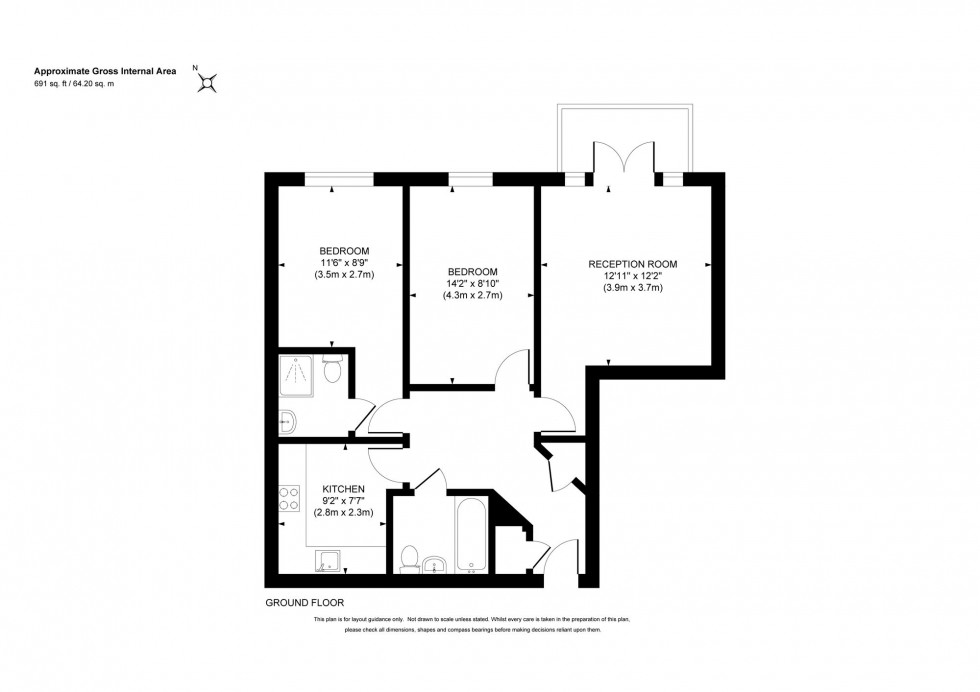 Floorplan for Harlands Road, Harlands House Harlands Road, RH16