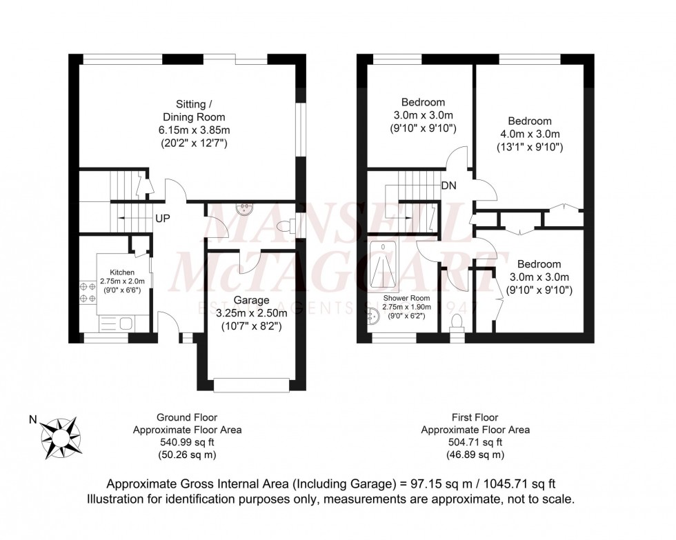 Floorplan for Pollards Drive, Horsham, RH13