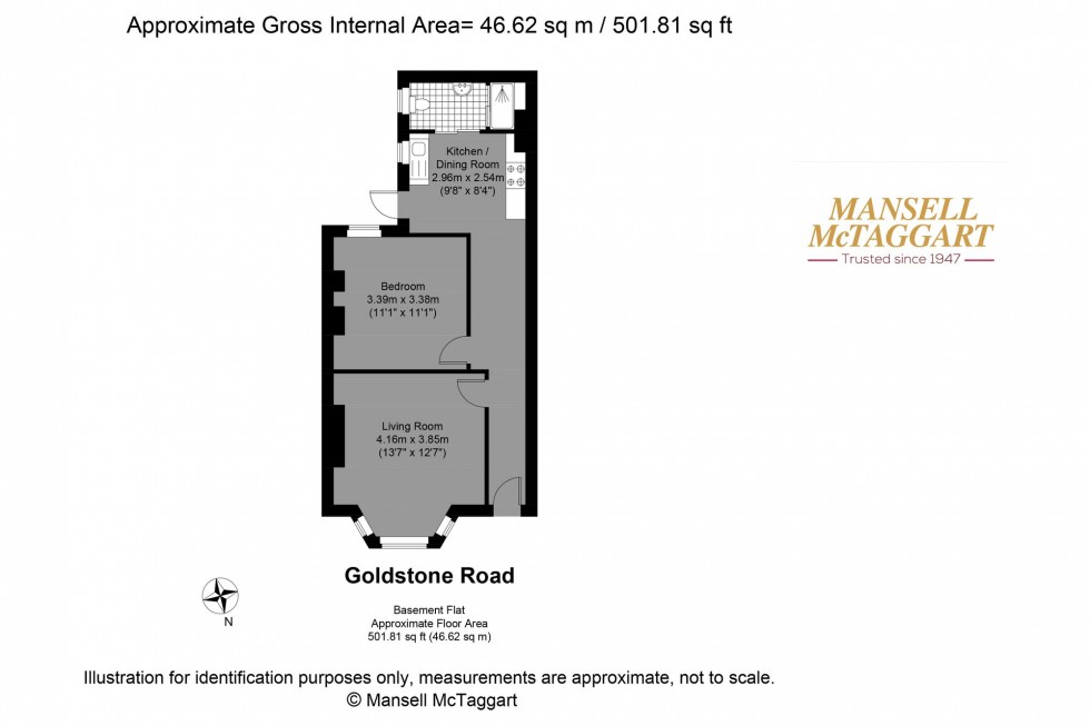 Floorplan for Goldstone Road, Hove, BN3