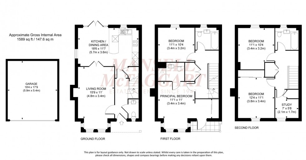 Floorplan for Wyvern Way, Burgess Hill, RH15