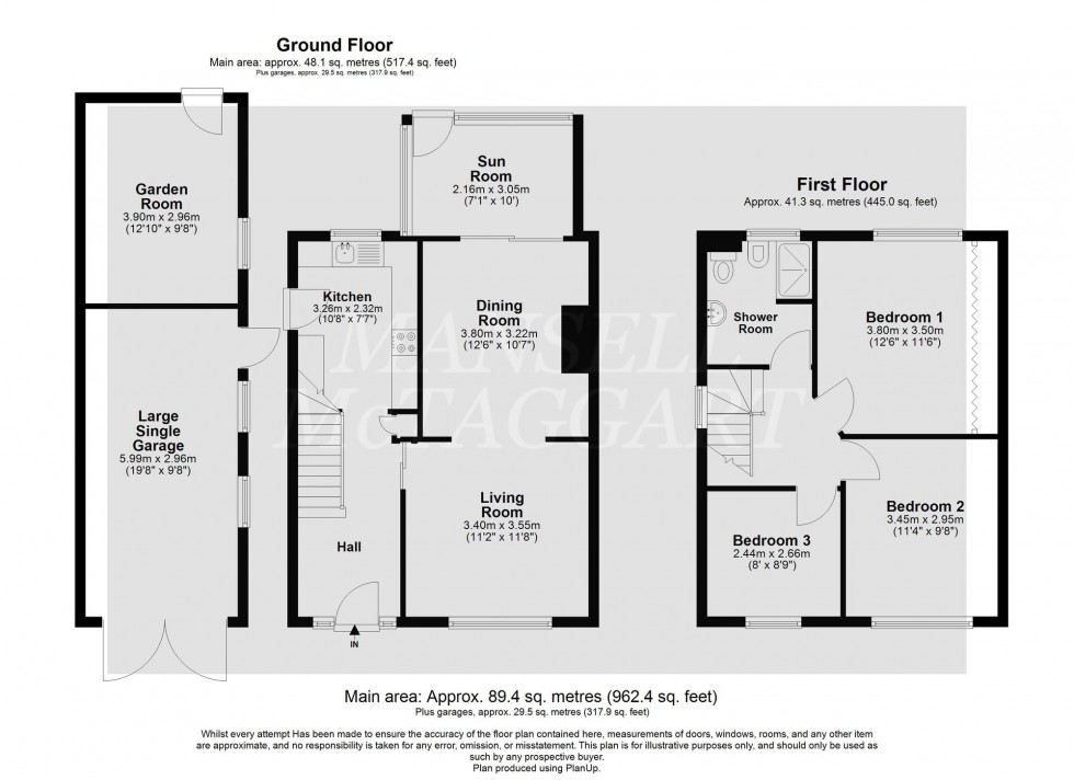 Floorplan for St. Marys Drive, Crawley, RH10