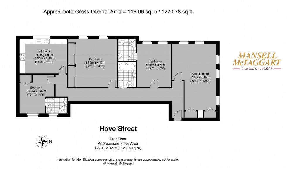 Floorplan for Hove Street, Regent House Hove Street, BN3