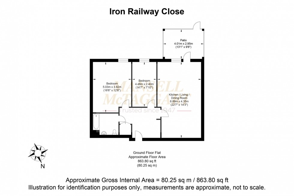 Floorplan for Iron Railway Close, Jessop House, CR5
