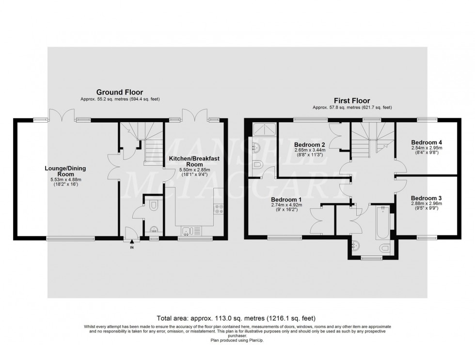 Floorplan for Longwall, Felbridge, RH19