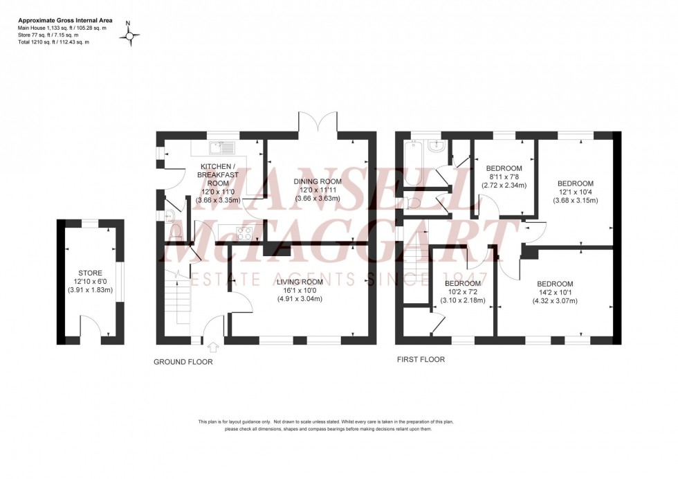 Floorplan for Denham Road, Burgess Hill, RH15