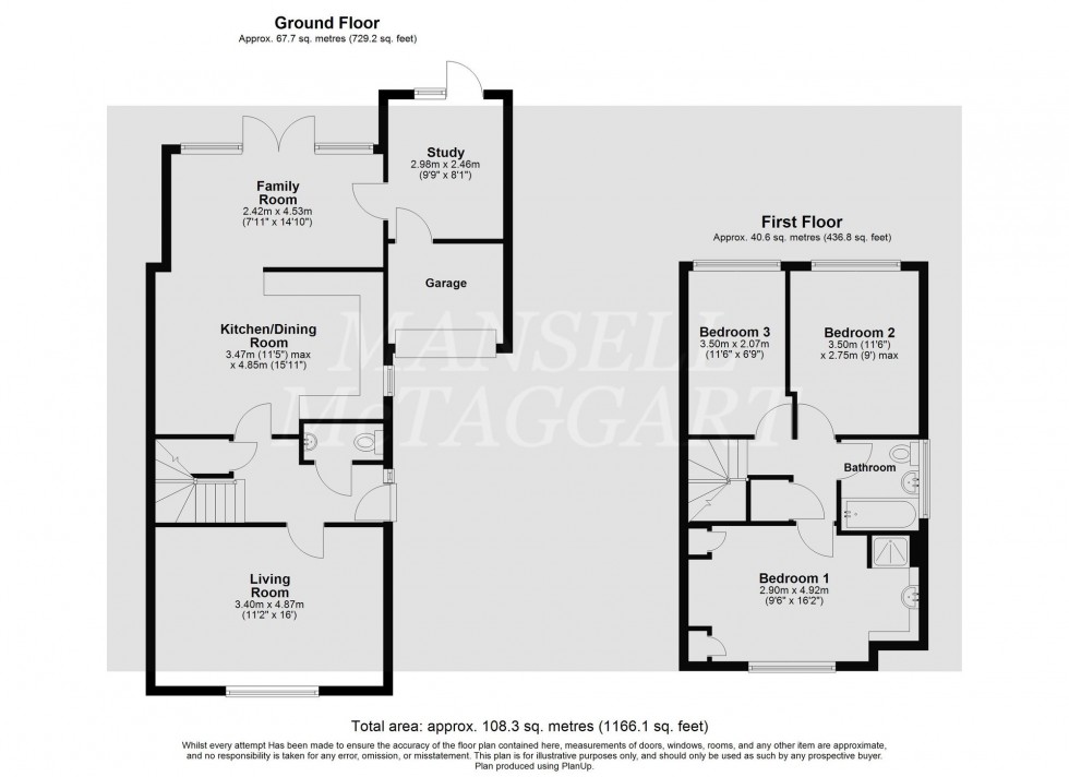 Floorplan for Birch Close, Crawley Down, RH10