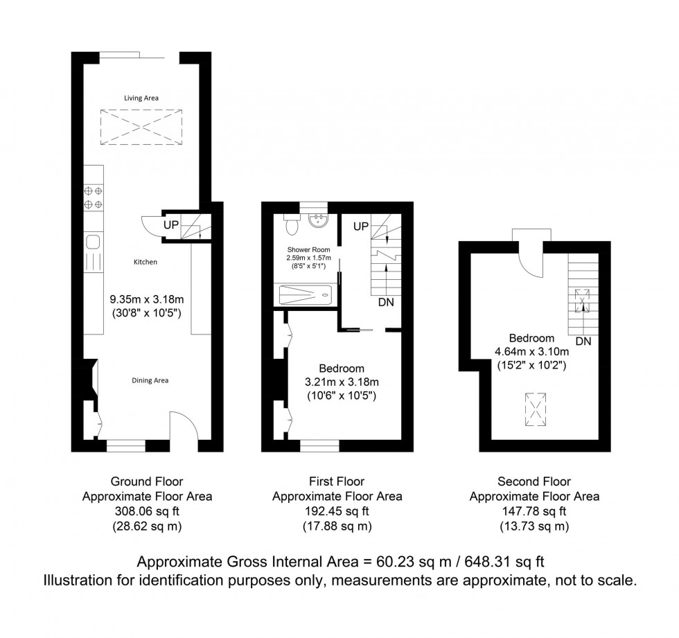 Floorplan for Thomas Street, Lewes, BN7