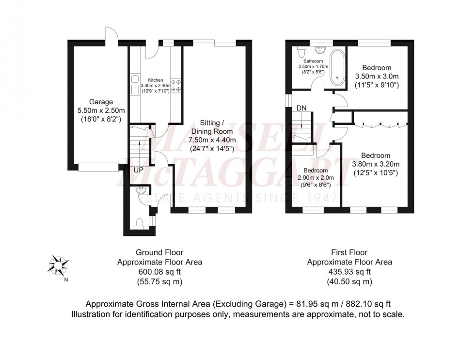 Floorplan for Bluebell Close, Horsham, RH12