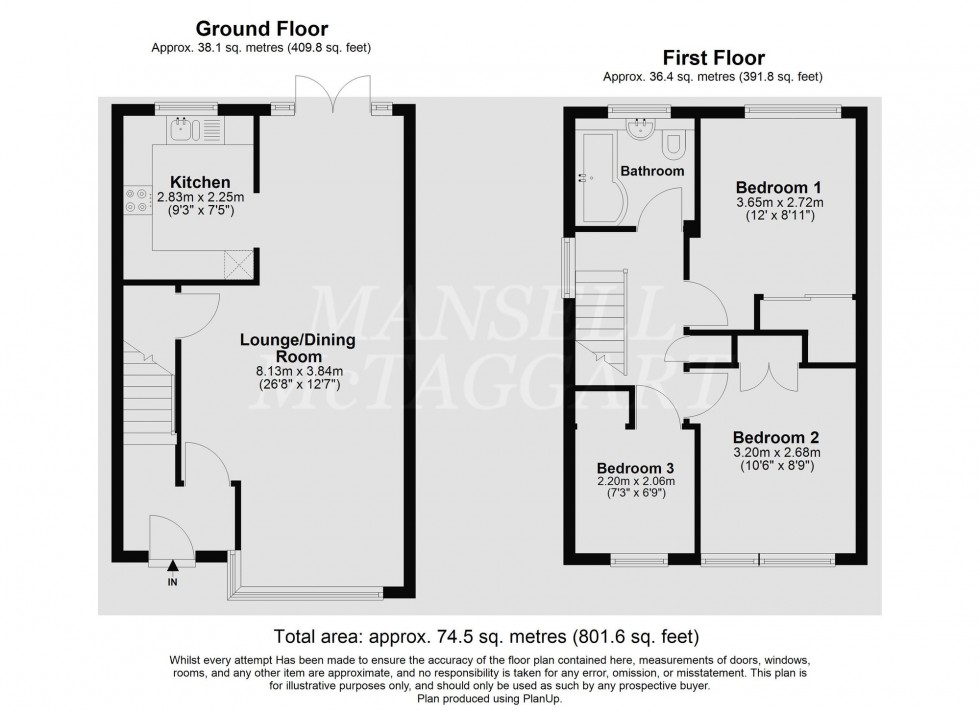 Floorplan for Ash Close, Crawley Down, RH10