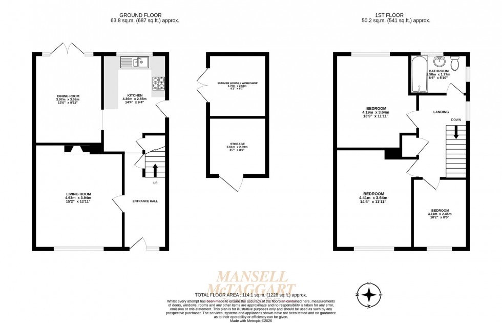 Floorplan for Bridgelands, Copthorne, RH10