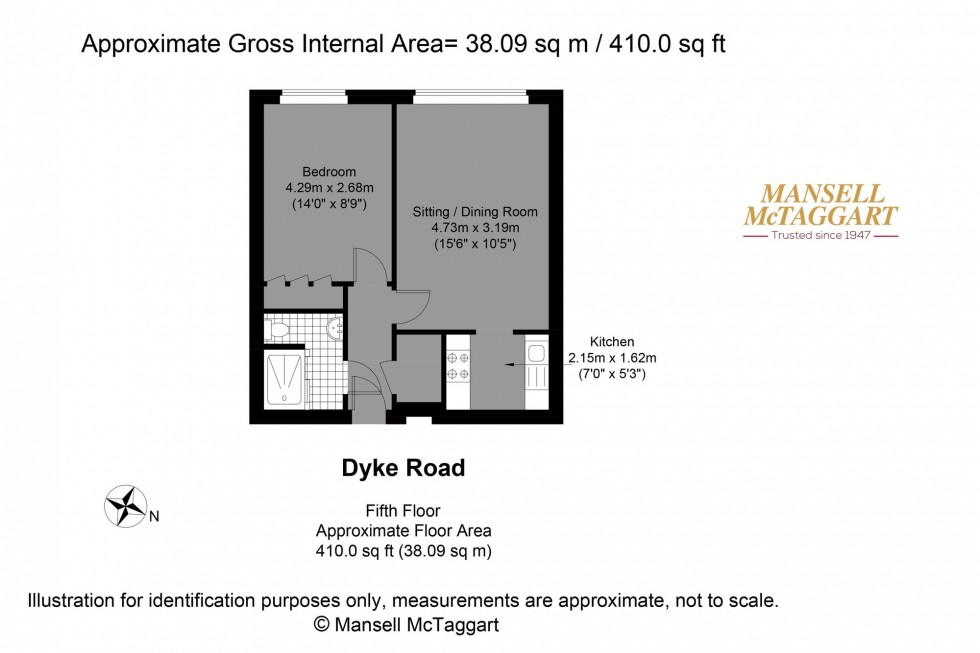 Floorplan for Dyke Road, Brighton, BN1