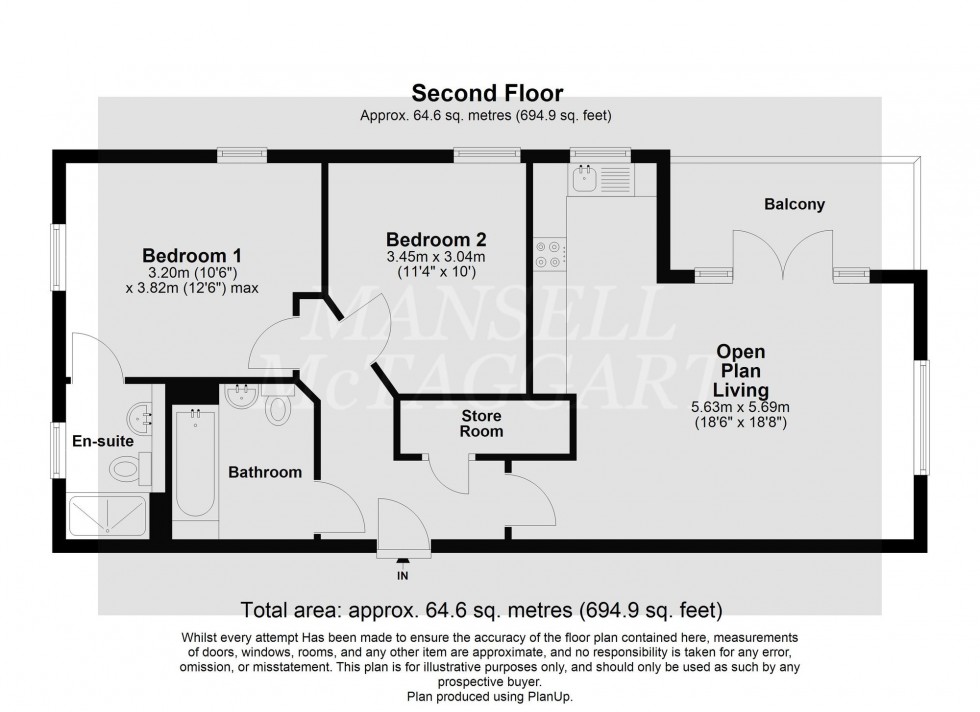 Floorplan for Percivale Close, Crawley, RH11