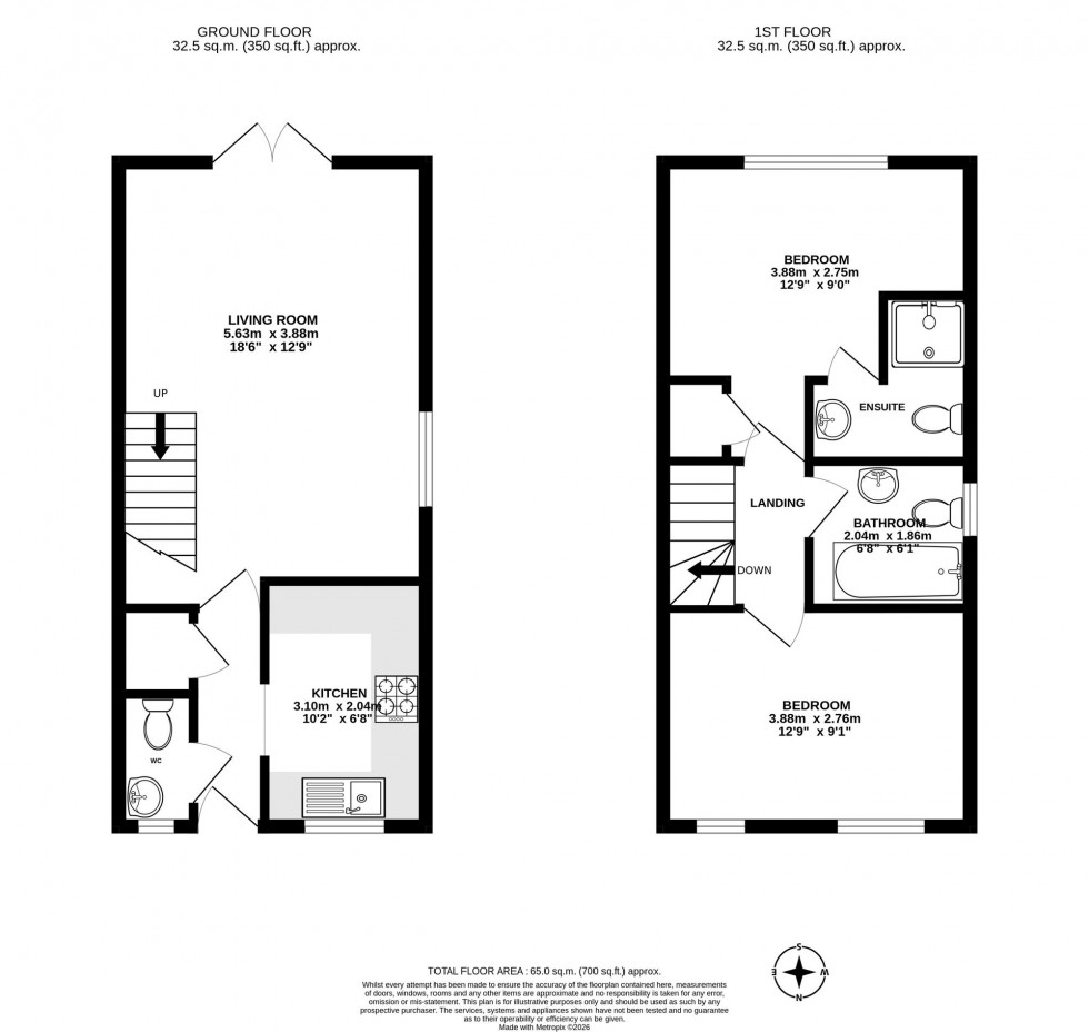Floorplan for Blacksmith Road, Horley, RH6