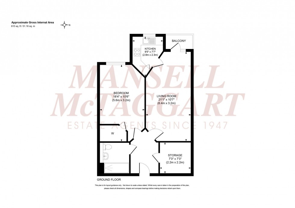 Floorplan for The Brow, Clayton Court The Brow, RH15
