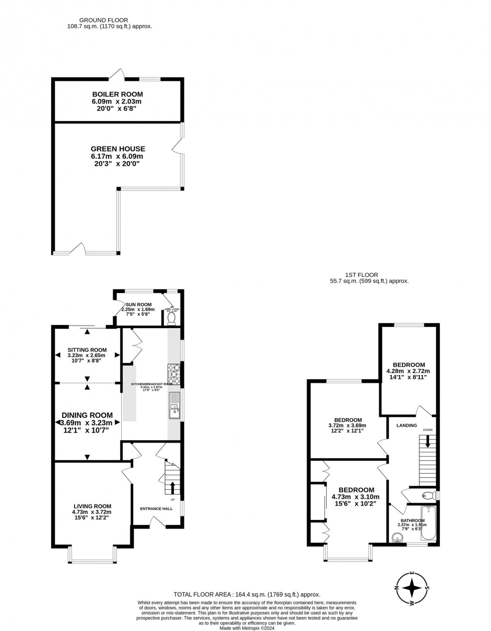 Floorplan for Moat Road, East Grinstead, RH19