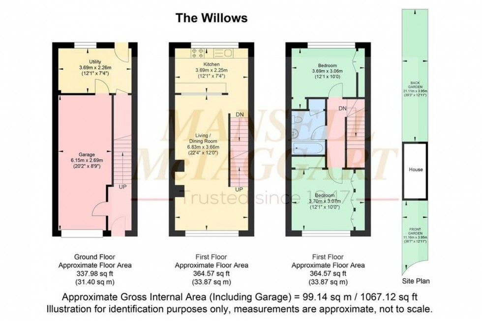 Floorplan for The Willows, Hassocks, BN6