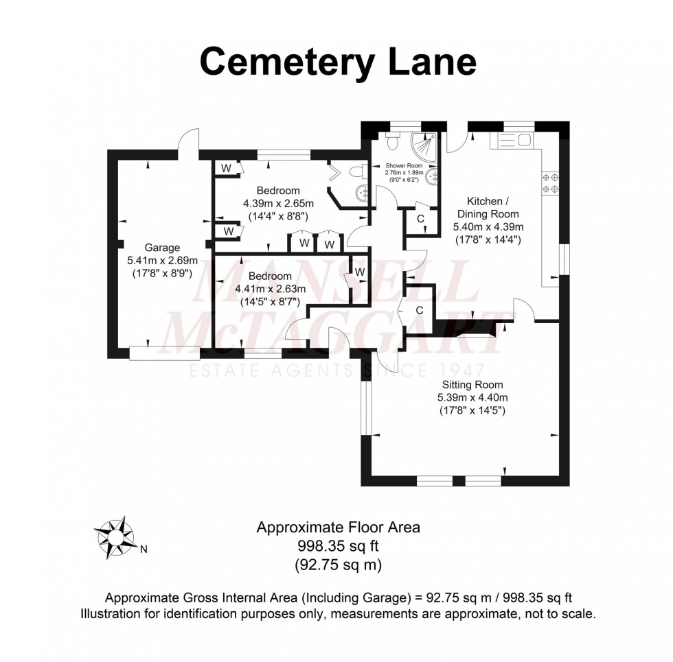 Floorplan for Cemetery Lane, Tillington, GU28