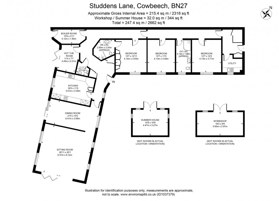 Floorplan for Studdens Lane, Trolliloes, BN27