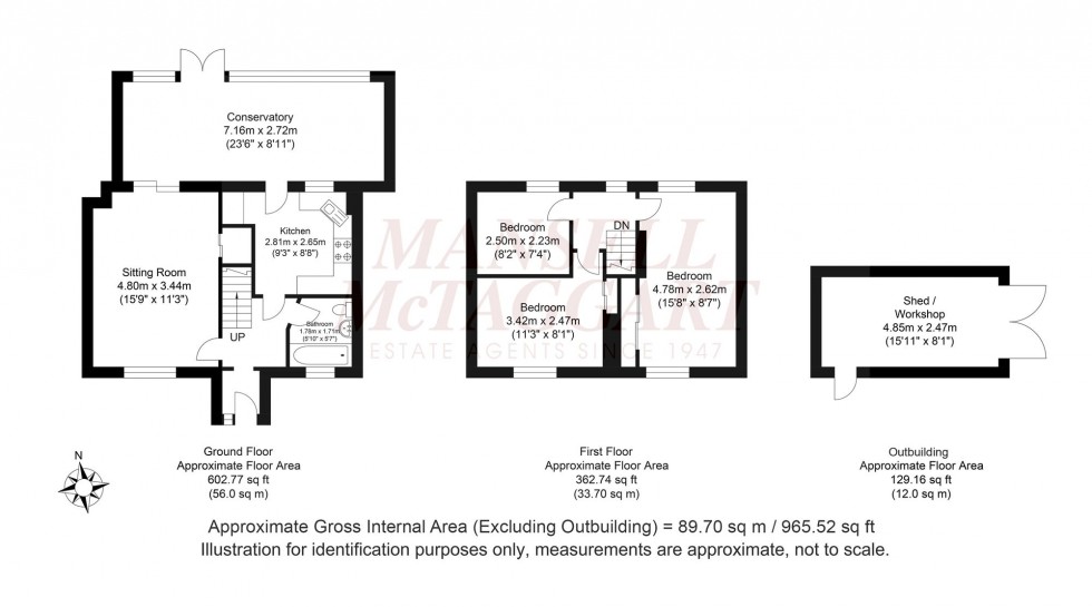 Floorplan for Oakleigh Road, Horsham, RH12
