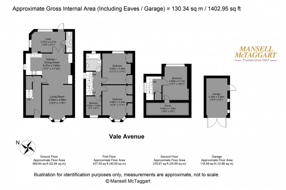 Floorplan for Vale Avenue, Brighton, BN1