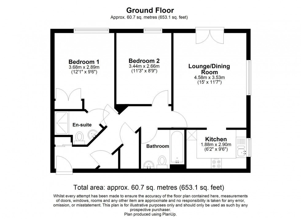 Floorplan for Albion Way, Edenbridge, TN8