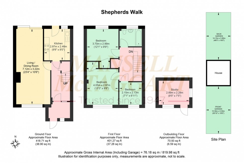 Floorplan for Shepherds Walk, Hassocks, BN6