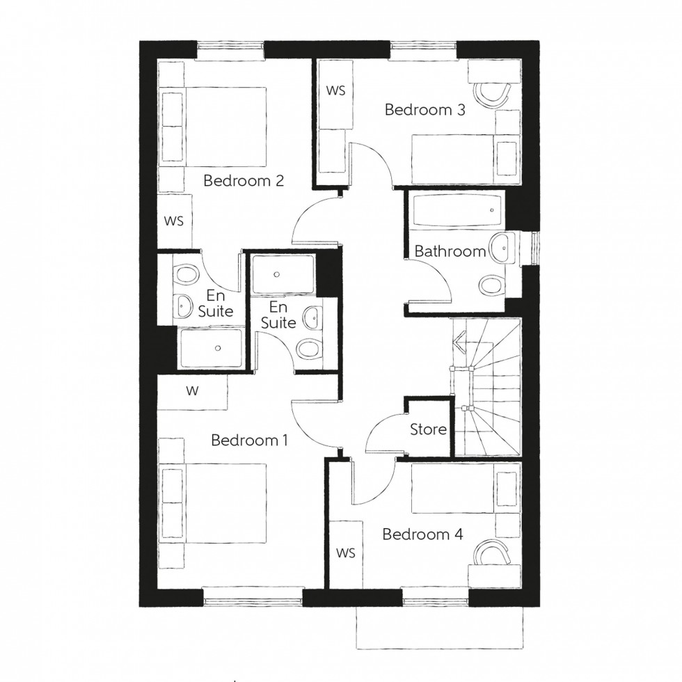 Floorplan for Fallow Wood View, Isaacs Lane, RH15