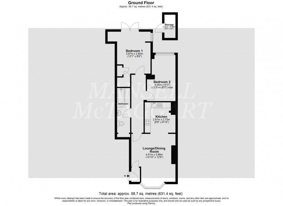 Floorplan for De La Warr Road, East Grinstead, RH19