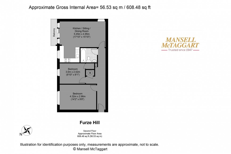 Floorplan for Furze Hill, Hove, BN3