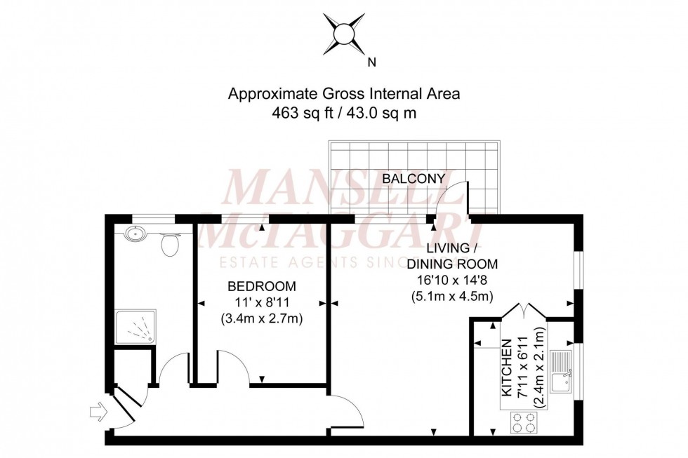 Floorplan for Silverdale Road, Tower House Silverdale Road, RH15