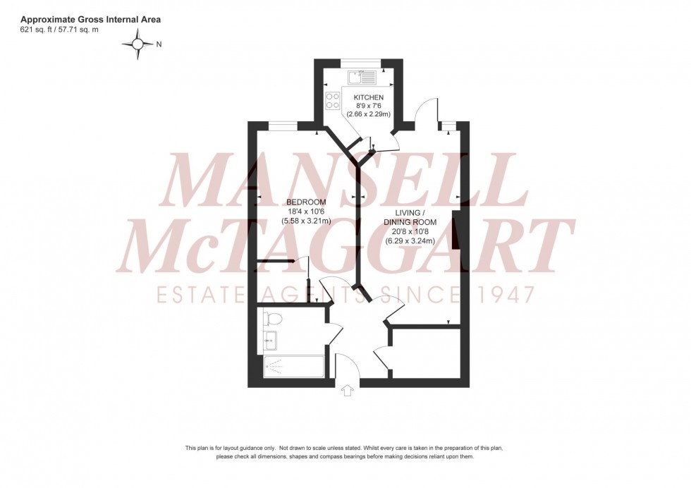 Floorplan for The Brow, Clayton Court The Brow, RH15