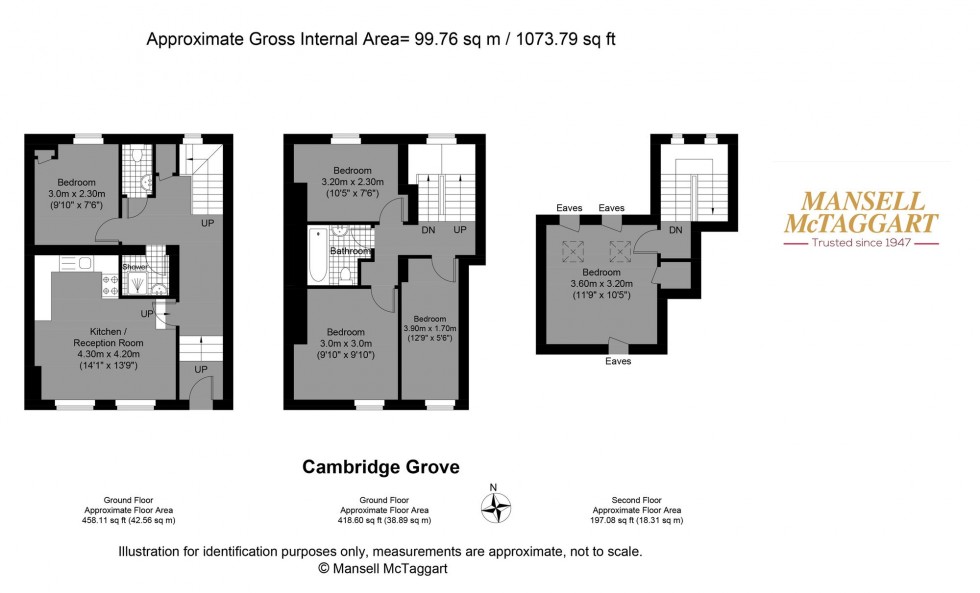 Floorplan for Cambridge Grove, Hove, BN3