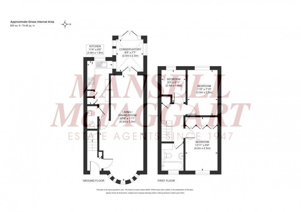 Floorplan for Cleveland Gardens, Burgess Hill, RH15
