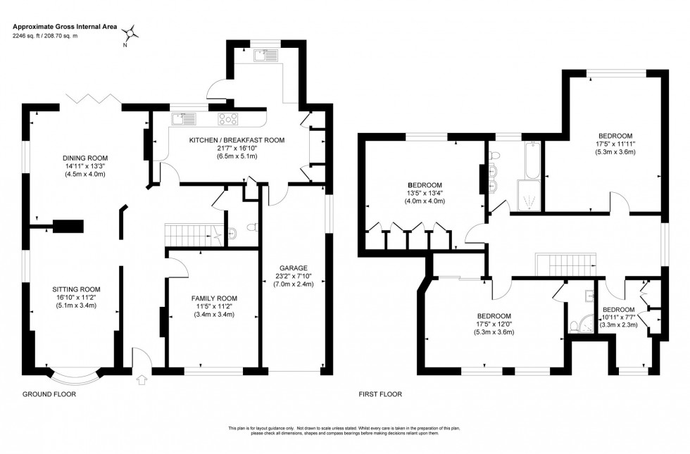 Floorplan for Denmans Close, Lindfield, RH16