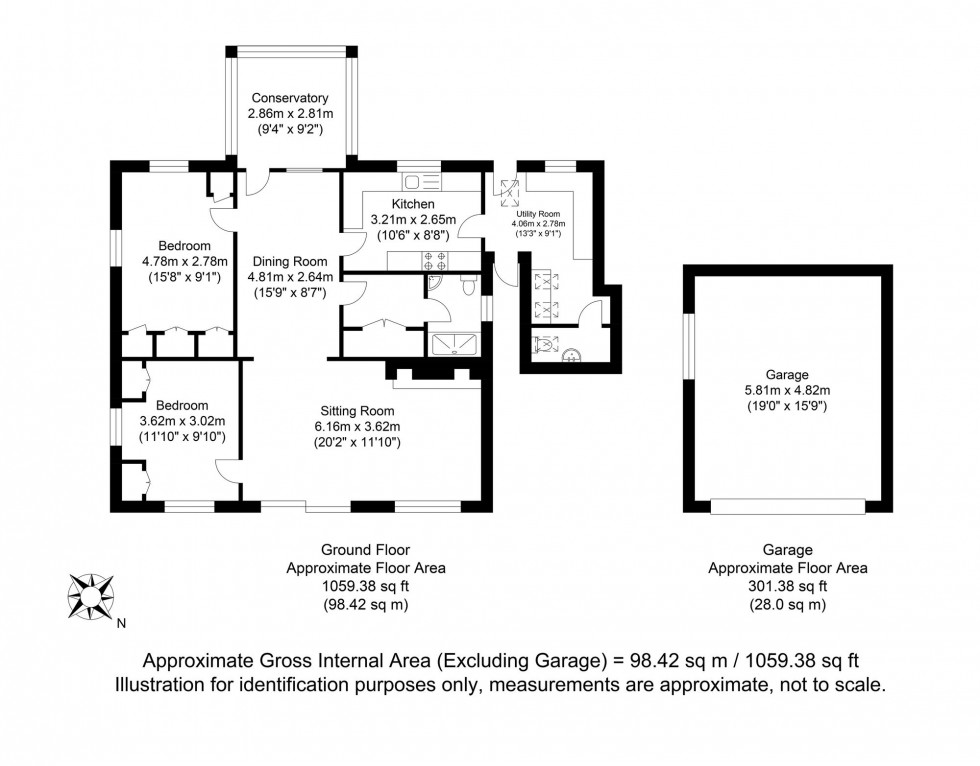 Floorplan for Harping Hill, Piddinghoe, BN9