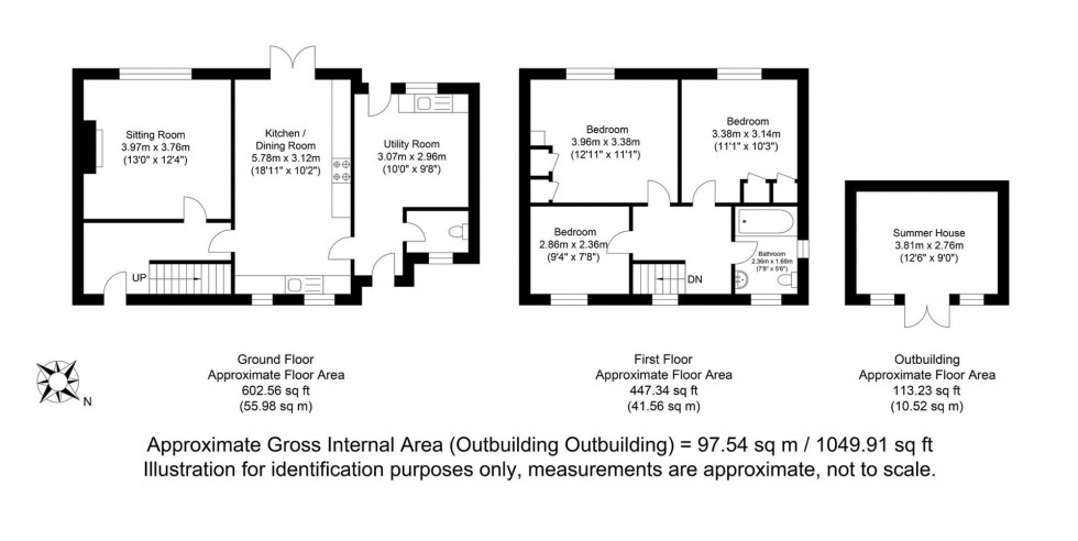 Floorplan for Churchill Road, Lewes, BN7