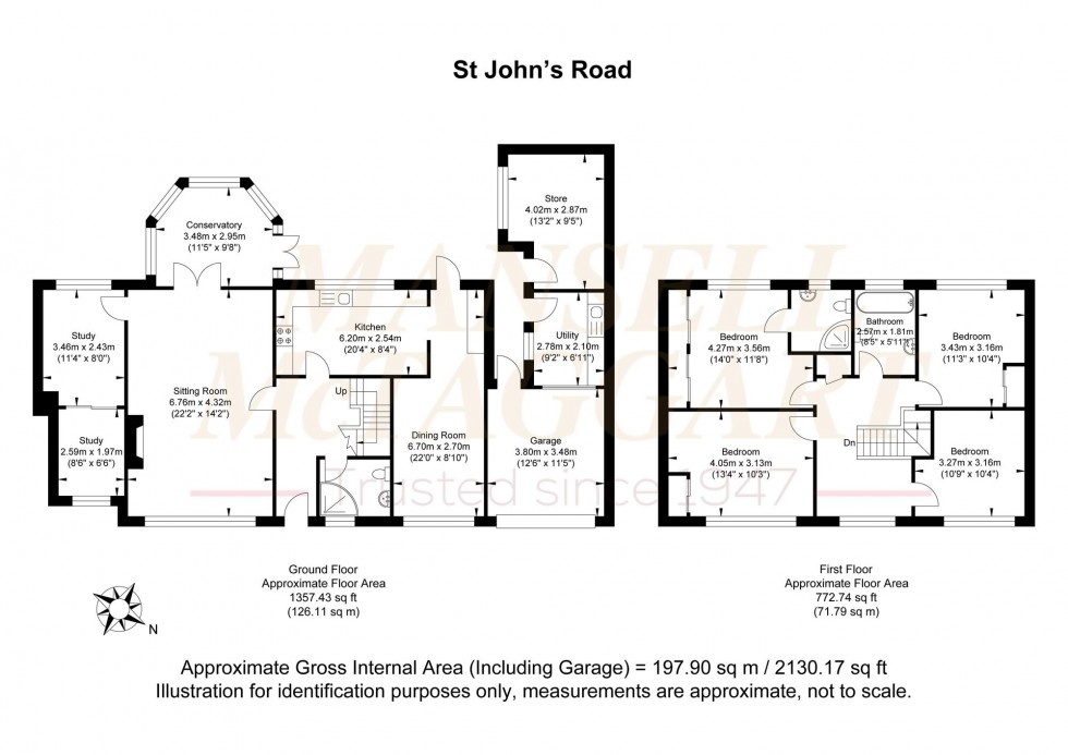 Floorplan for St. Johns Road, Crowborough, TN6
