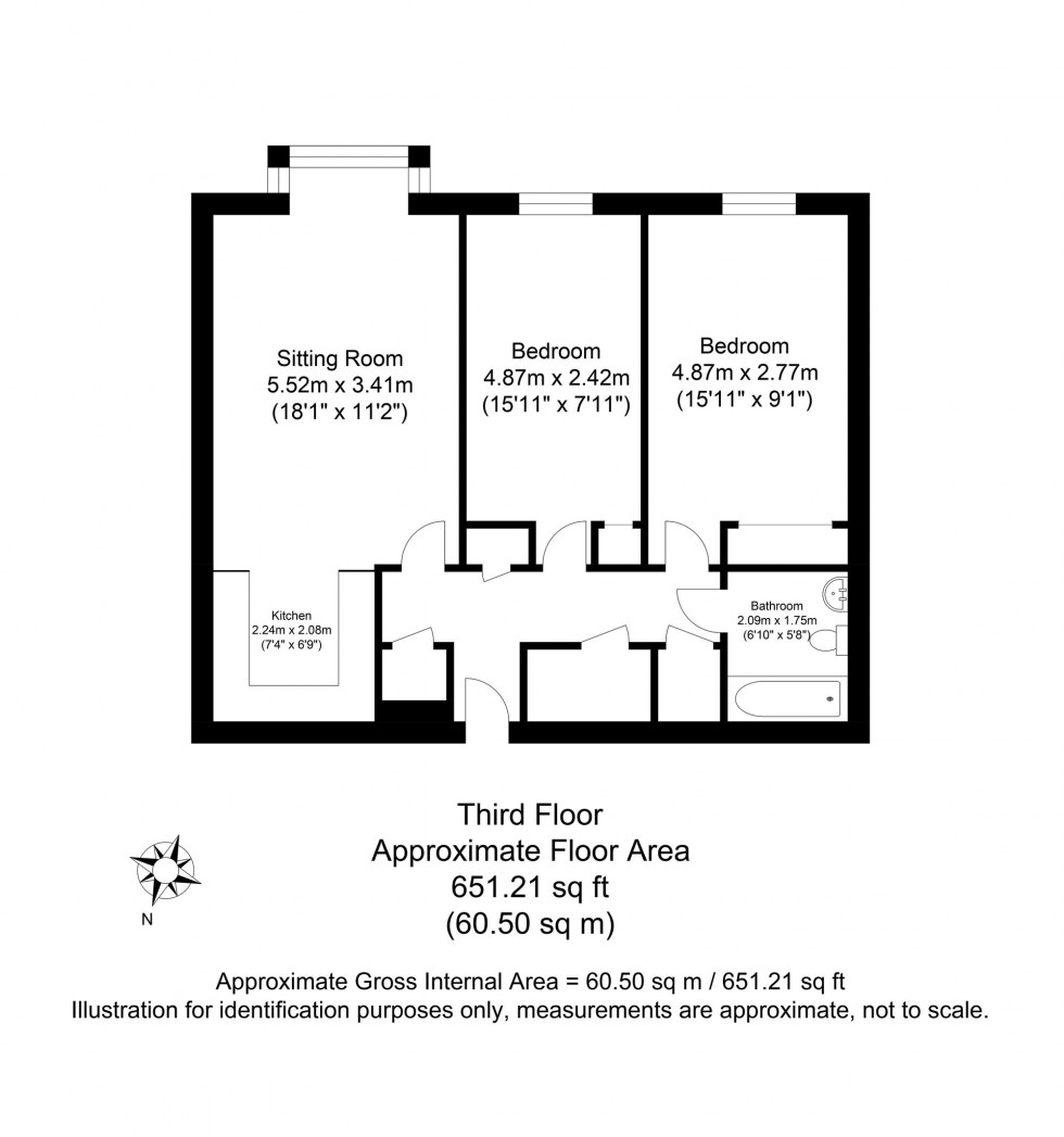 Floorplan for Station Street, Caburn Court Station Street, BN7