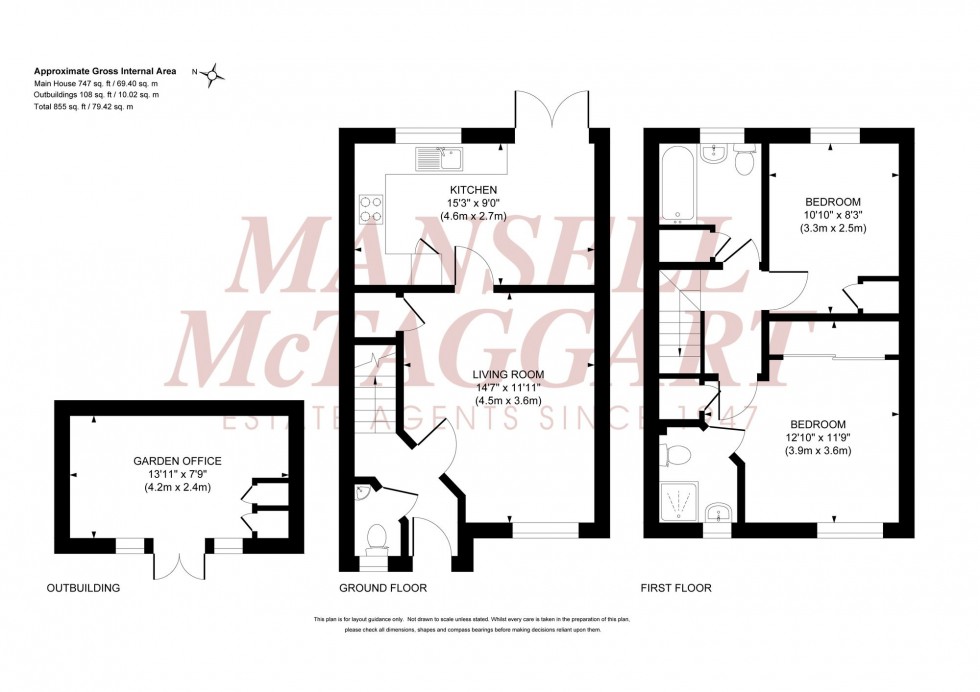 Floorplan for Icarus Avenue, Burgess Hill, RH15
