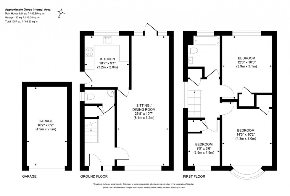 Floorplan for Meadow Drive, Lindfield, RH16