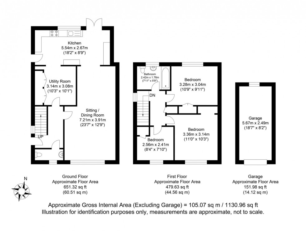 Floorplan for Sadlers Way, Ringmer, BN8