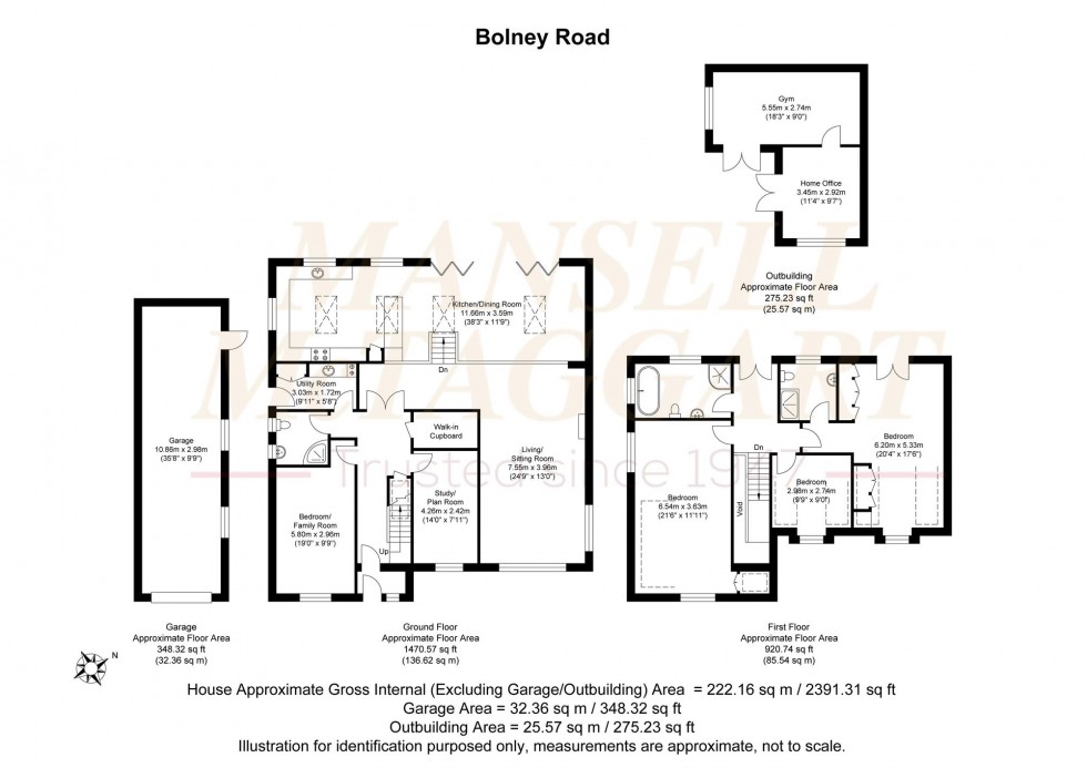 Floorplan for Bolney Road, Ansty, RH17