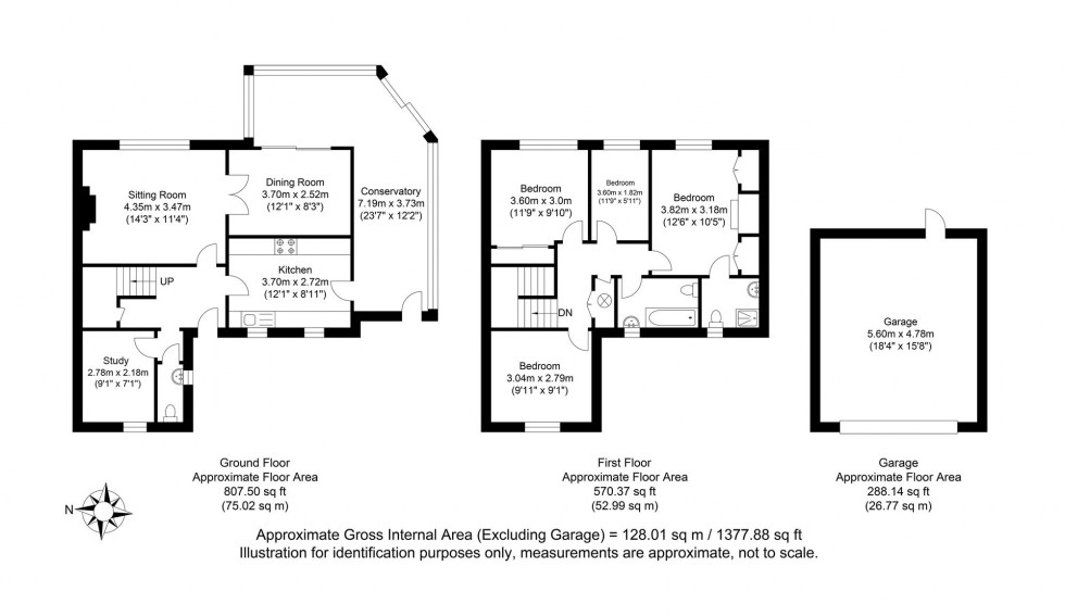 Floorplan for Middleham Close, Ringmer, BN8