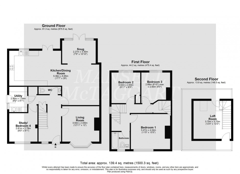 Floorplan for Hevers Avenue, Horley, RH6