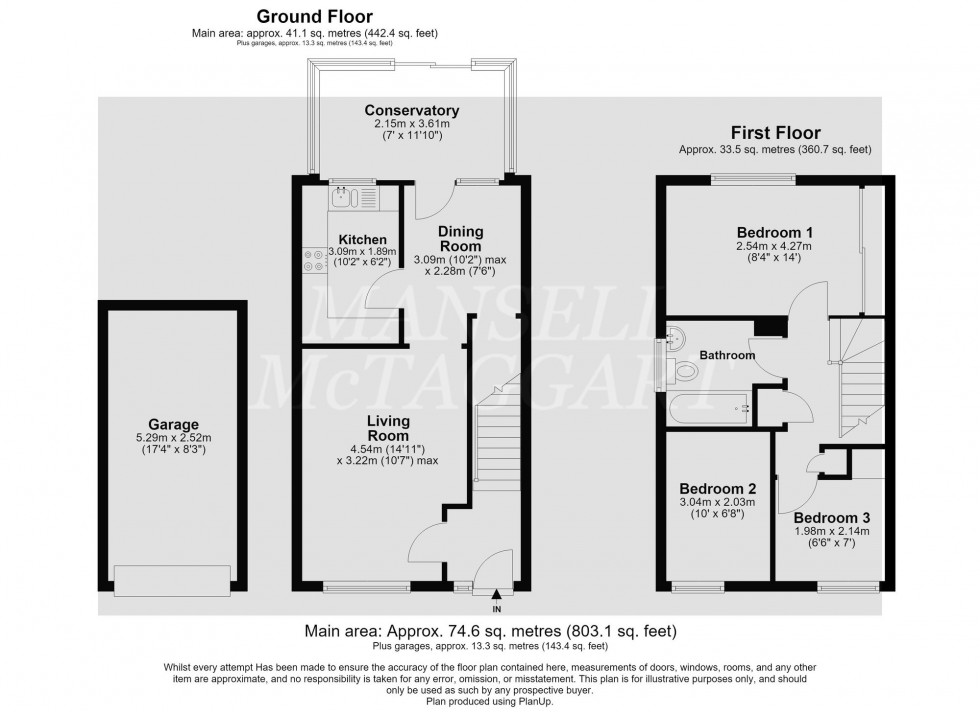 Floorplan for Chevening Close, Crawley, RH11