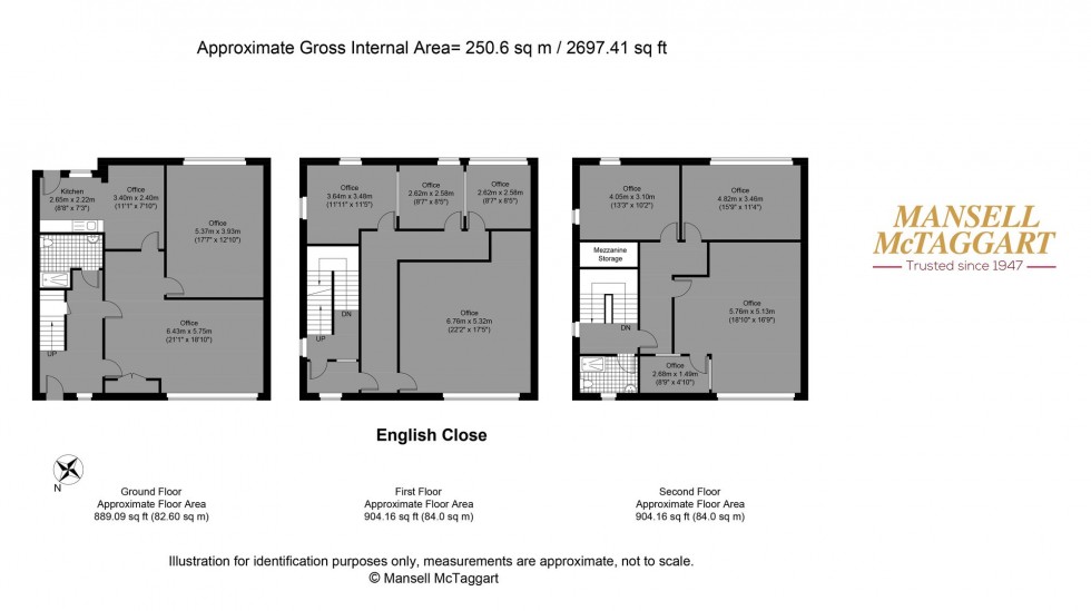Floorplan for English Close, Hove, BN3
