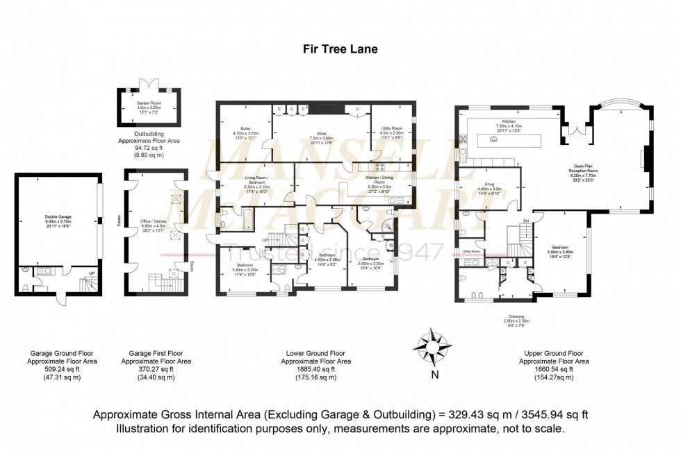 Floorplan for Fir Tree Lane, West Chiltington, RH20