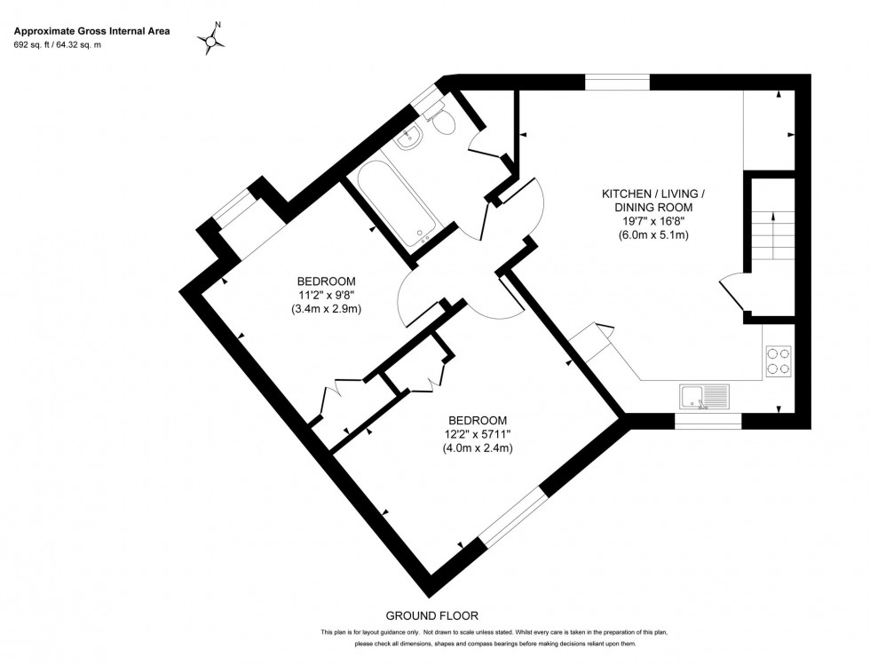 Floorplan for Barncroft Drive, Haywards Heath, RH16